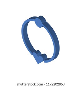 Necklace isometric left top view 3D icon