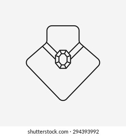 necklace line icon