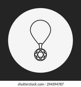 necklace line icon