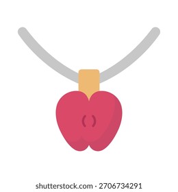Halskette locket Vektor Icon, die leicht ändern oder bearbeiten können