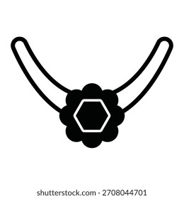 Halskette locket Vektor Icon, die leicht ändern oder bearbeiten können

