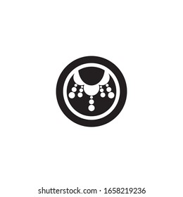 Necklace logo vector icon design