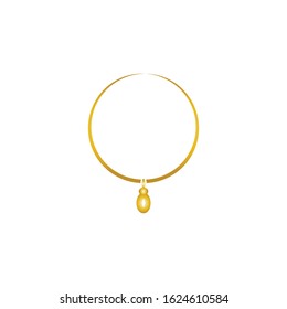 necklace logo vector template design