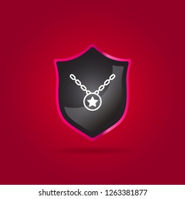 Necklace medal icon