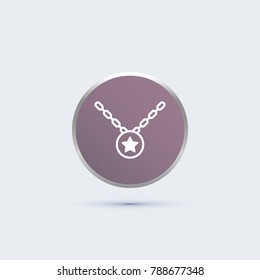 Necklace medal icon