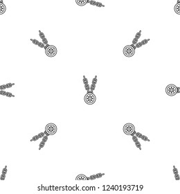 Necklace medallion pattern seamless vector repeat geometric for any web design