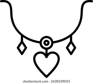 Necklace New Creative Icon Design Vector