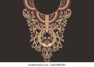necklace pattern background Geometric ethnic oriental ikat seamless pattern traditional Design for background, carpet, wallpaper, clothing, wrapping, Batik, fabric, illustration embroidery.