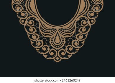necklace pattern background Geometric ethnic oriental ikat seamless pattern traditional Design for background, carpet, wallpaper, clothing, wrapping, Batik, fabric, illustration embroidery.