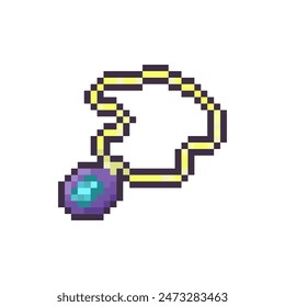 necklace pixel art for dynamic digital projects and designs.