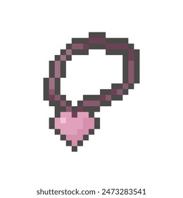 necklace pixel art for dynamic digital projects and designs.
