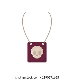 necklace with skull design