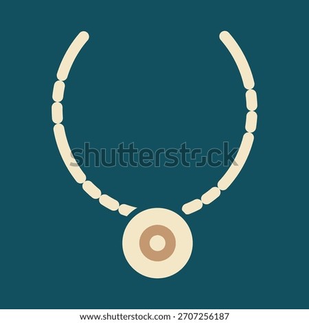 Necklace smart trendy vector fascinating amazing design useful Illustration colorful background.eps