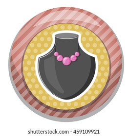 Necklace stand icon