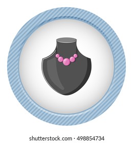 Necklace stand icon