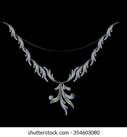 Necklace with stones