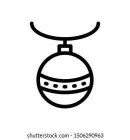 necklace thin line vector icon