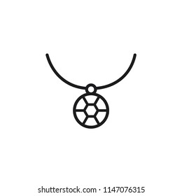 necklace vector icon 