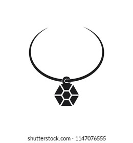 necklace vector icon 
