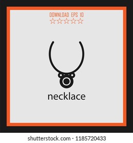 necklace  vector icon