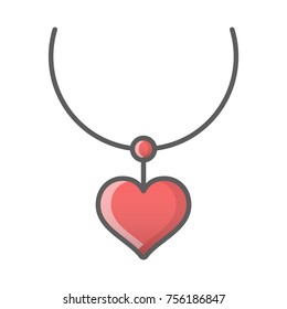 Necklace vector icon