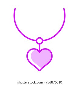 Necklace vector icon