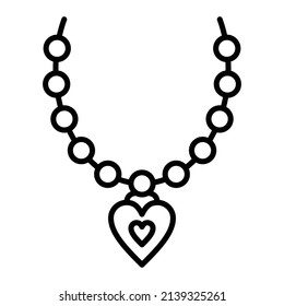 Necklace vector icon. Can be used for printing, mobile and web applications.
