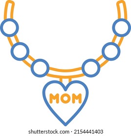 Necklace vector icon. Can be used for printing, mobile and web applications.
