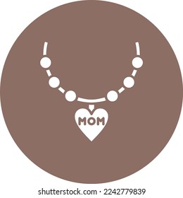 Necklace vector icon. Can be used for printing, mobile and web applications.