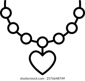 Necklace vector icon. Can be used for printing, mobile and web applications.