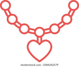 Necklace vector icon. Can be used for printing, mobile and web applications.