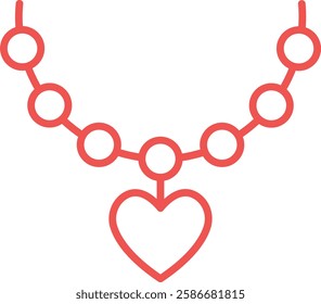 Necklace vector icon. Can be used for printing, mobile and web applications.