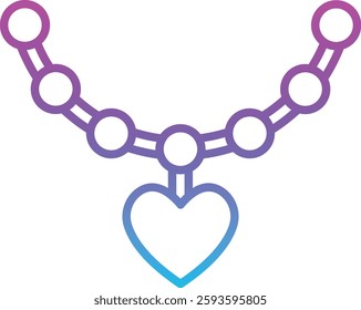 Necklace vector icon. Can be used for printing, mobile and web applications.