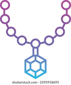 Necklace vector icon. Can be used for printing, mobile and web applications.