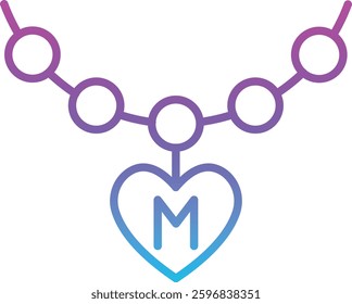Necklace vector icon. Can be used for printing, mobile and web applications.