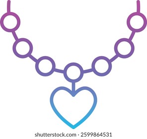 Necklace vector icon. Can be used for printing, mobile and web applications.