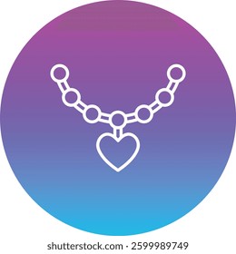 Necklace vector icon. Can be used for printing, mobile and web applications.