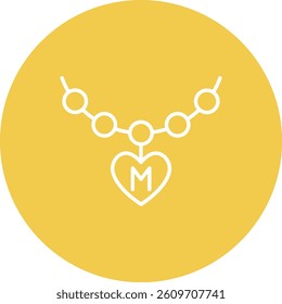 Necklace vector icon. Can be used for printing, mobile and web applications.