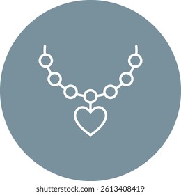 Necklace vector icon. Can be used for printing, mobile and web applications.