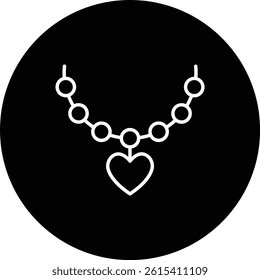 Necklace vector icon. Can be used for printing, mobile and web applications.