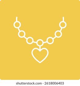 Necklace vector icon. Can be used for printing, mobile and web applications.