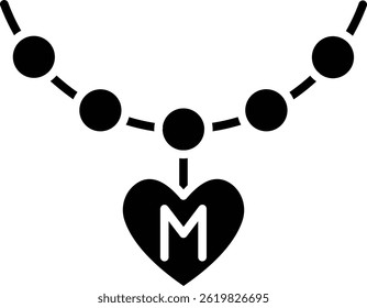 Necklace vector icon. Can be used for printing, mobile and web applications.