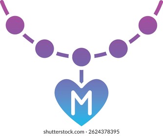 Necklace vector icon. Can be used for printing, mobile and web applications.