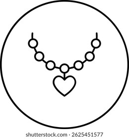 Necklace vector icon. Can be used for printing, mobile and web applications.