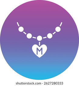 Necklace vector icon. Can be used for printing, mobile and web applications.