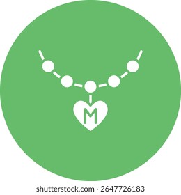 Ícone de vetor de colar. Pode ser usado para impressão, aplicativos móveis e da Web.