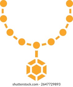 Ícone de vetor de colar. Pode ser usado para impressão, aplicativos móveis e da Web.