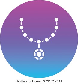 Icono de Vector de collar. Se puede utilizar para aplicaciones de impresión, móviles y de Web.