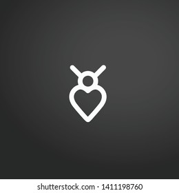 Necklace vector icon. Necklace concept stroke symbol design. Thin graphic elements vector illustration, outline pattern for your web site design, logo, UI. EPS 10.