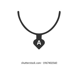 Necklace Vector Icon. EPS 10